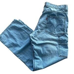 Y2K Levi's Carpenter Loose Straight Jeans Light Wash 36 x 32 Baggy